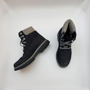 Timberland Black and Gray Ankle Boots with Sturdy Rubber Sole size 7.5